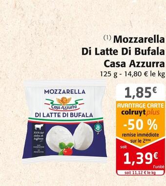 Colruyt Casa azzurra mozzarella di latte di bufala offre