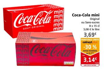 Colruyt Coca-cola coca-cola mini offre