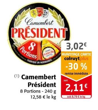 Colruyt Président camembert offre