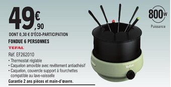 E.Leclerc Tefal fondue 6 personnes offre