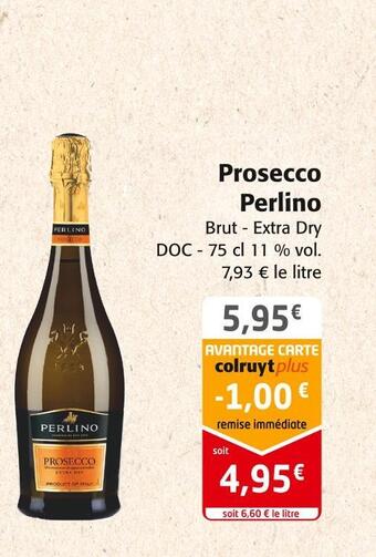 Colruyt Perlino prosecco offre