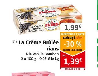 Colruyt Rians la crème brûlée offre