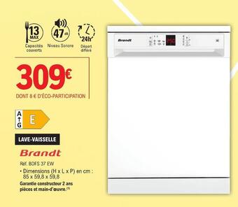 E.Leclerc Vedette lave-linge top offre
