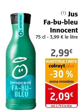 Colruyt Innocent jus fa-bu-bleu offre