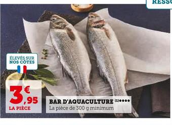 Super U Bar d'aquaculture offre
