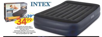 Stokomani Intex le matelas gonflable électrique 2 places airbed offre