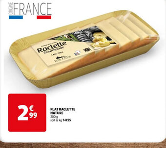 Auchan PLAT RACLETTE NATURE offre