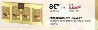 PRALINES BELGES HAMLET