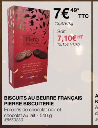 Costco BISCUITS AU BEURRE FRANÇAIS PIERRE BISCUITERIE offre