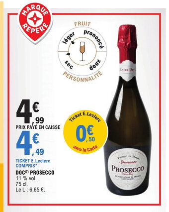 E.Leclerc DOC PROSECCO offre