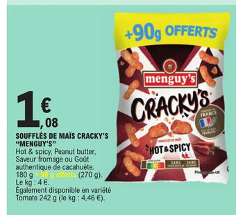 SOUFFLĂS DE MAĂS CRACKY'S MENGUY'S