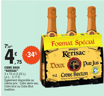CIDRE DOUX KERISAC
