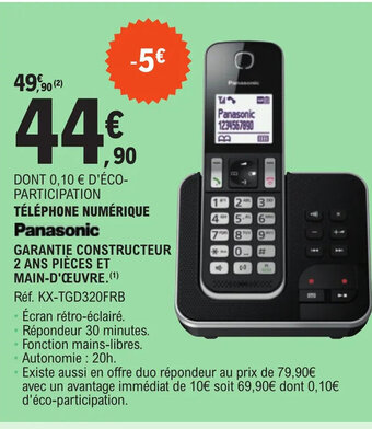 E.Leclerc TÉLÉPHONE NUMÉRIQUE offre