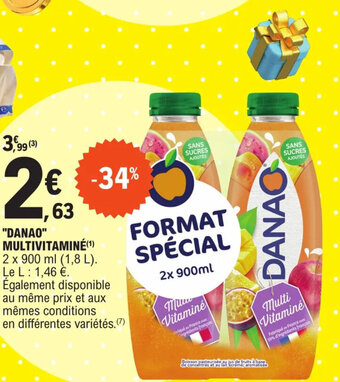 E.Leclerc "DANAO" MULTIVITAMINÉ(¹) offre