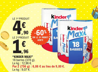 E.Leclerc "KINDER MAXI" offre