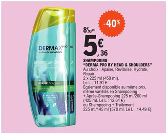 E.Leclerc SHAMPOOING "DERMA PRO BY HEAD & SHOULDERS" offre