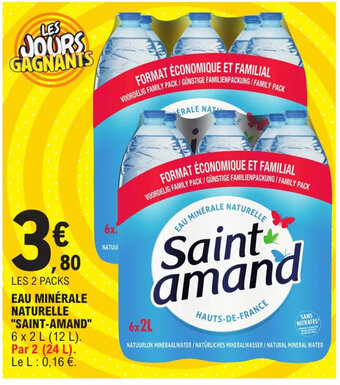E.Leclerc EAU MINÉRALE NATURELLE "SAINT-AMAND" offre
