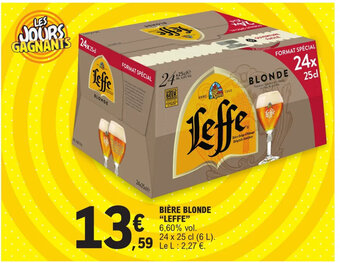 E.Leclerc BIÈRE BLONDE "LEFFE" offre
