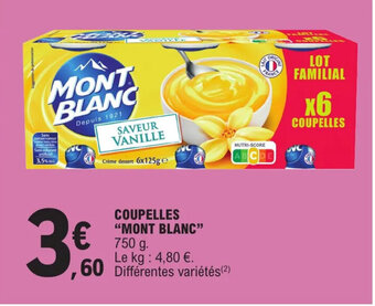 E.Leclerc COUPELLES "MONT BLANC" offre
