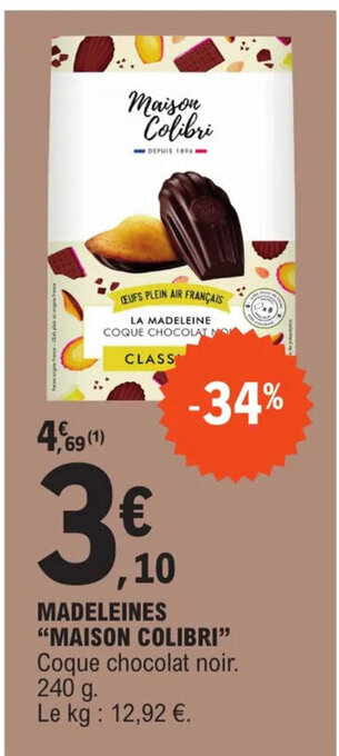 E.Leclerc MADELEINES "MAISON COLIBRI" offre
