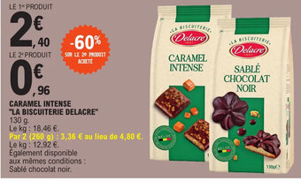 E.Leclerc CARAMEL INTENSE "LA BISCUITERIE DELACRE" offre