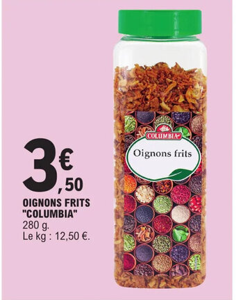 Oignons frits - columbia - 120 g