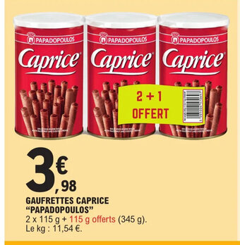 GAUFRETTES CAPRICE "PAPADOPOULOS"