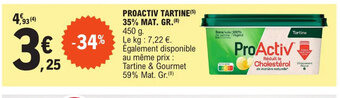 E.Leclerc PROACTIV TARTINE(5) 35% MAT. GR.(8) offre