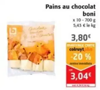 Colruyt Pains au chocolat boni offre