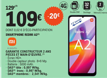 E.Leclerc SMARTPHONE REDMI A2 (³) offre