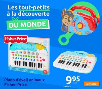 Action Piano d'éveil animaux Fisher-Price offre
