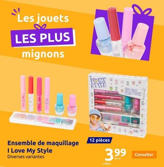 Action Ensemble de maquillage I Love My Style offre