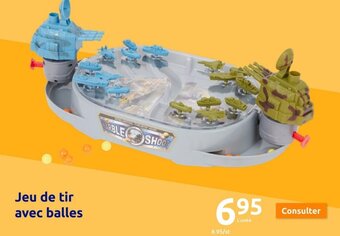 Action Jeu de tir avec balles offre