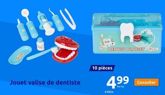 Action Jouet valise de dentiste offre