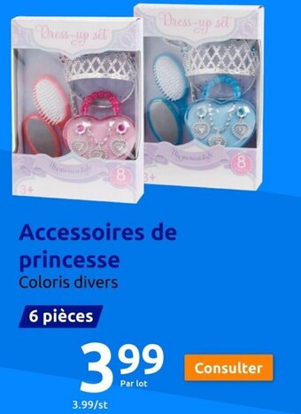 Accessoires de princesse Coloris divers