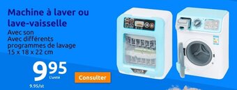 Action Machine à laver ou lave-vaisselle offre