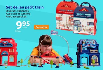 Action Set de jeu petit train offre