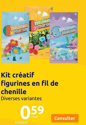 Action Kit créatif figurines en fil de chenille offre