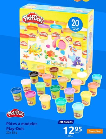 Action Pâtes à modeler Play-Doh 20x 55 g offre