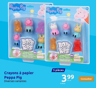 Action Crayons à papier Peppa Pig offre