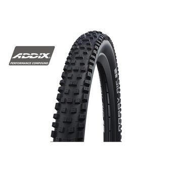 Decathlon Pneu vtt 27.5 x 2.25 schwalbe nobby nic addix performance noir tr (57-584) offre