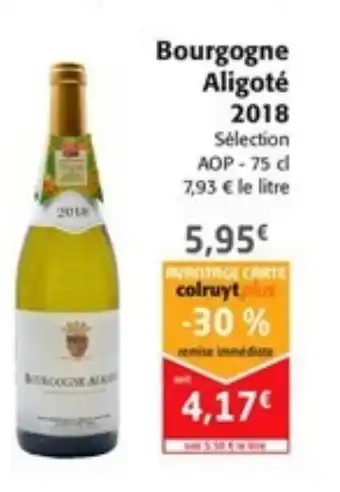 Bourgogne Aligoté 2018