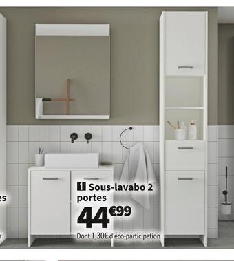 Conforama Sous-lavabo 2 portes offre