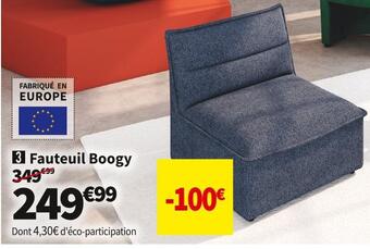 Conforama Fauteuil fixe boogy offre
