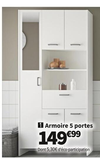 Conforama Armoire 5 portes offre