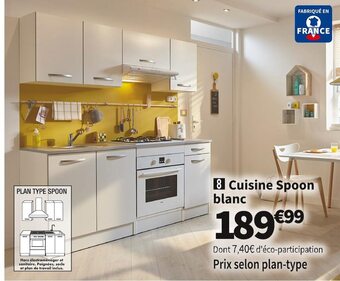 Conforama Cuisine spoon blanc offre