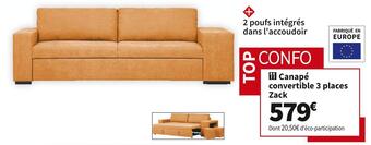 Conforama Canape d'angle convertible rush offre
