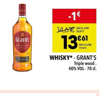 Grantâs whisky