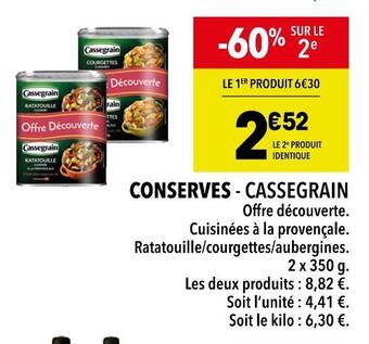 Supeco Cassegrain conserves offre