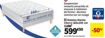 Conforama Merinos matelas ressorts ensachés mamie cherry offre
